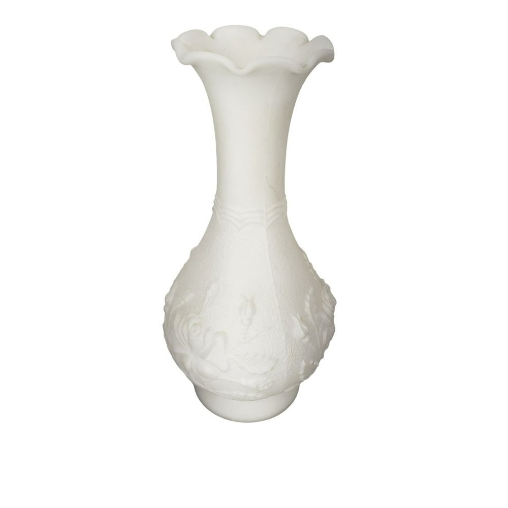 Vintage Imperial Glass Milk Rose Bud Vase Imperial Glass 1960s/1970s Imperial Gl